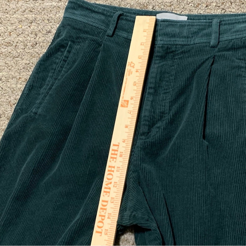 Everlane Corduroy Way High Drape Pant Womens 139393 Evergreen Wide Leg - Picture 8 of 16